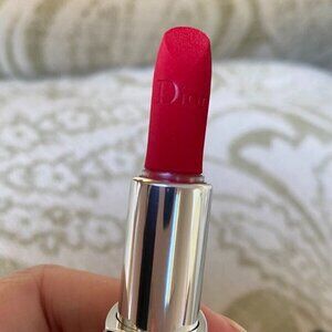 New Dior Rouge Lipstick~999 the iconic red (Velvet)~Travel Mini size 1.5g/0.05oz